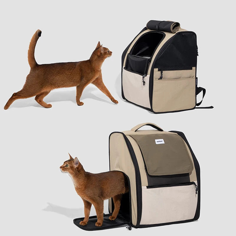 Pet Travel Backpack – Breathable Cat Carrier for Outdoor & Cabin Use