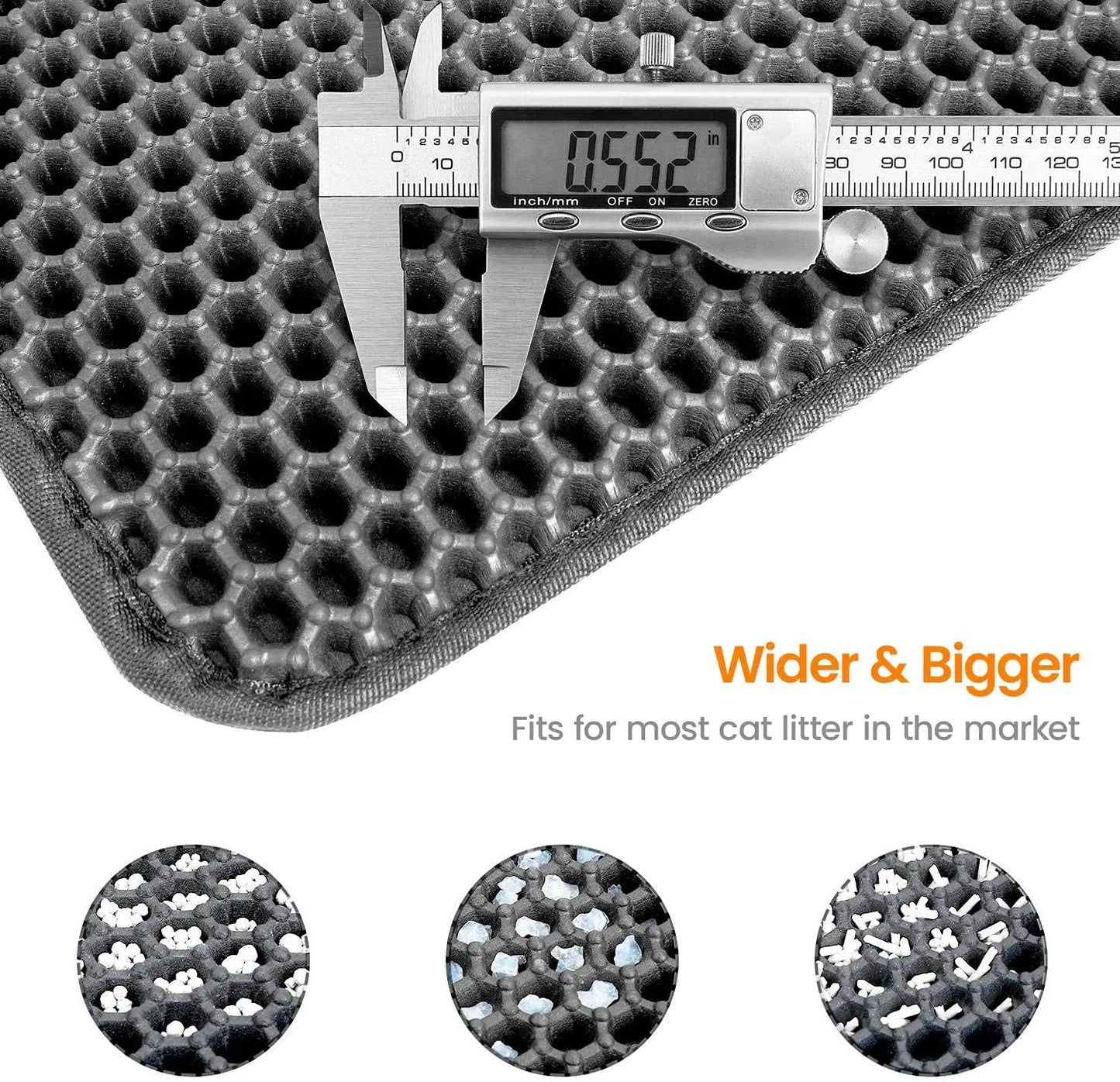 Waterproof Double-Layer Cat Litter Mat – Foldable Urine-Proof Litter Trapping Carpet for Cats