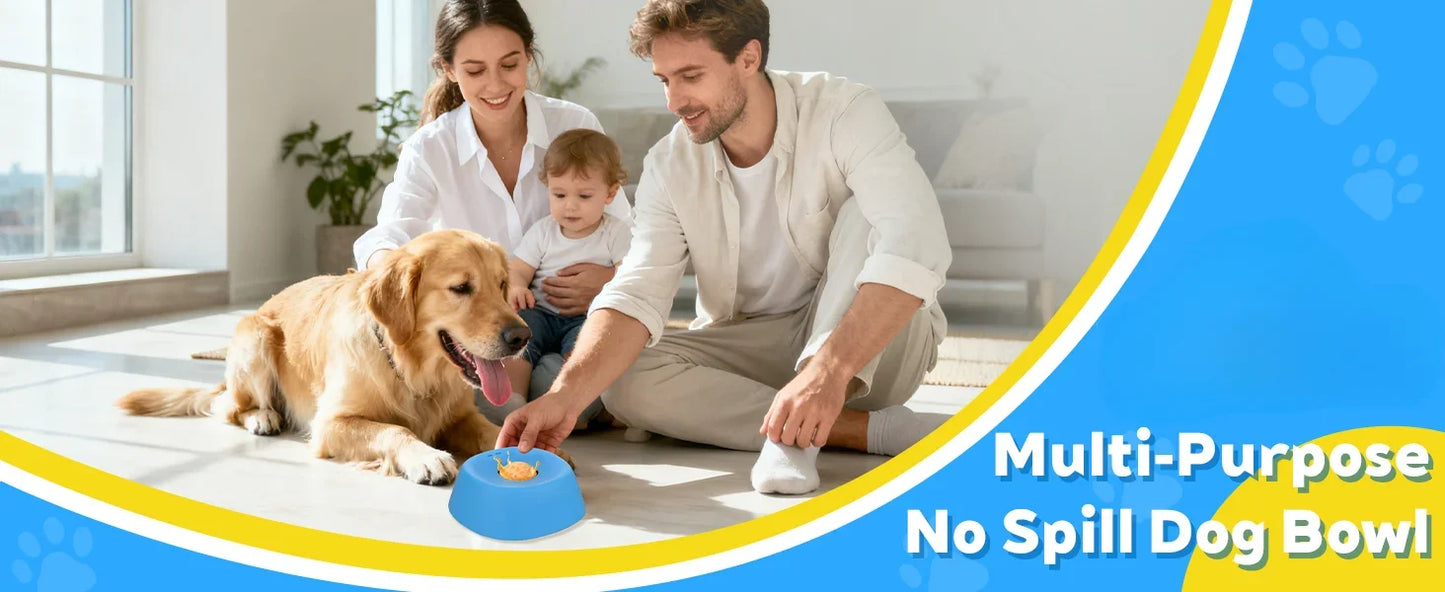 Liquid Slow Feeder Dog Bowl - Ball-Shaped Bone Soup Licking Dish