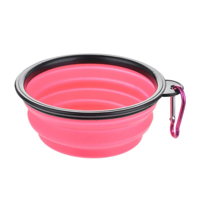 Durable TPR Collapsible Pet Bowl - Portable Travel Food & Water Dish