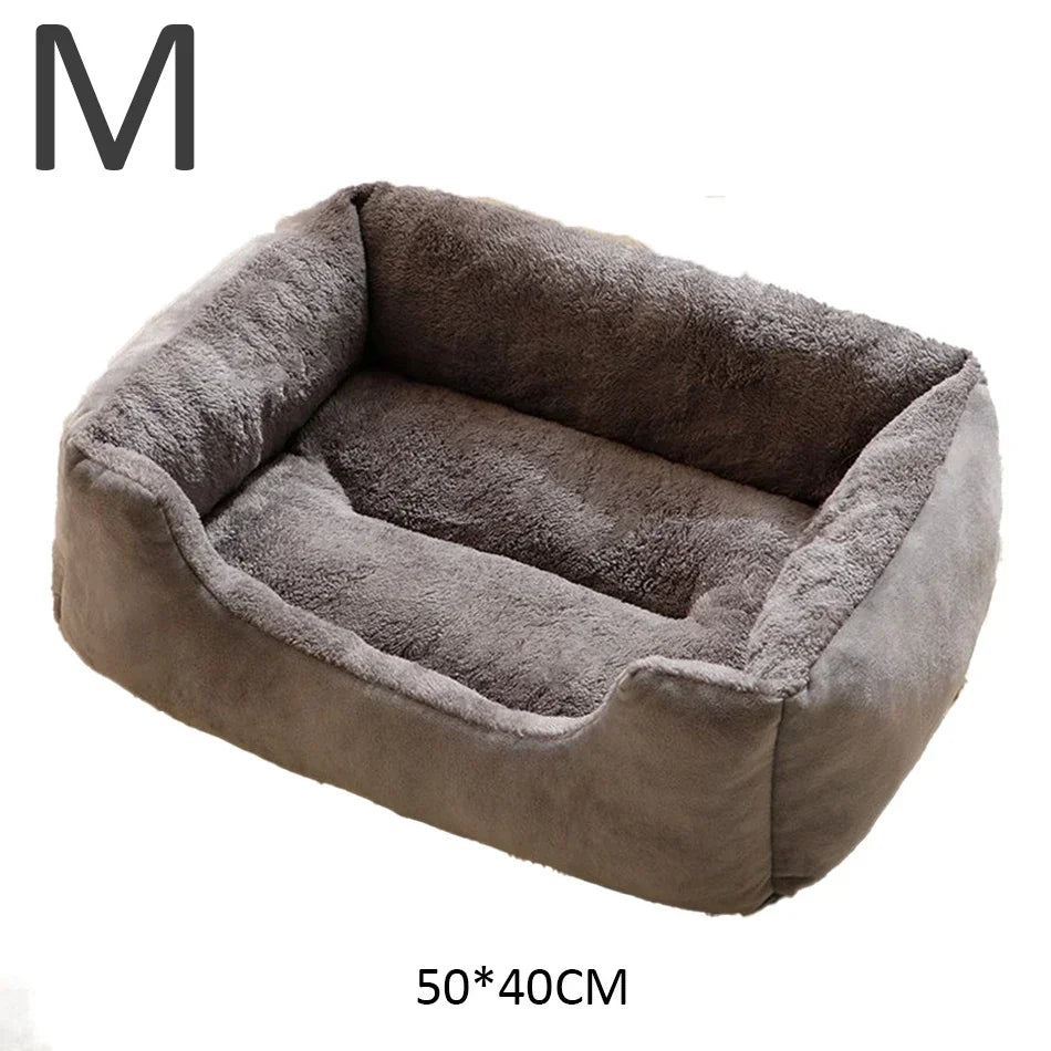 Plush Cat Bed Cushion Basket, Cozy Kitten House & Habitat