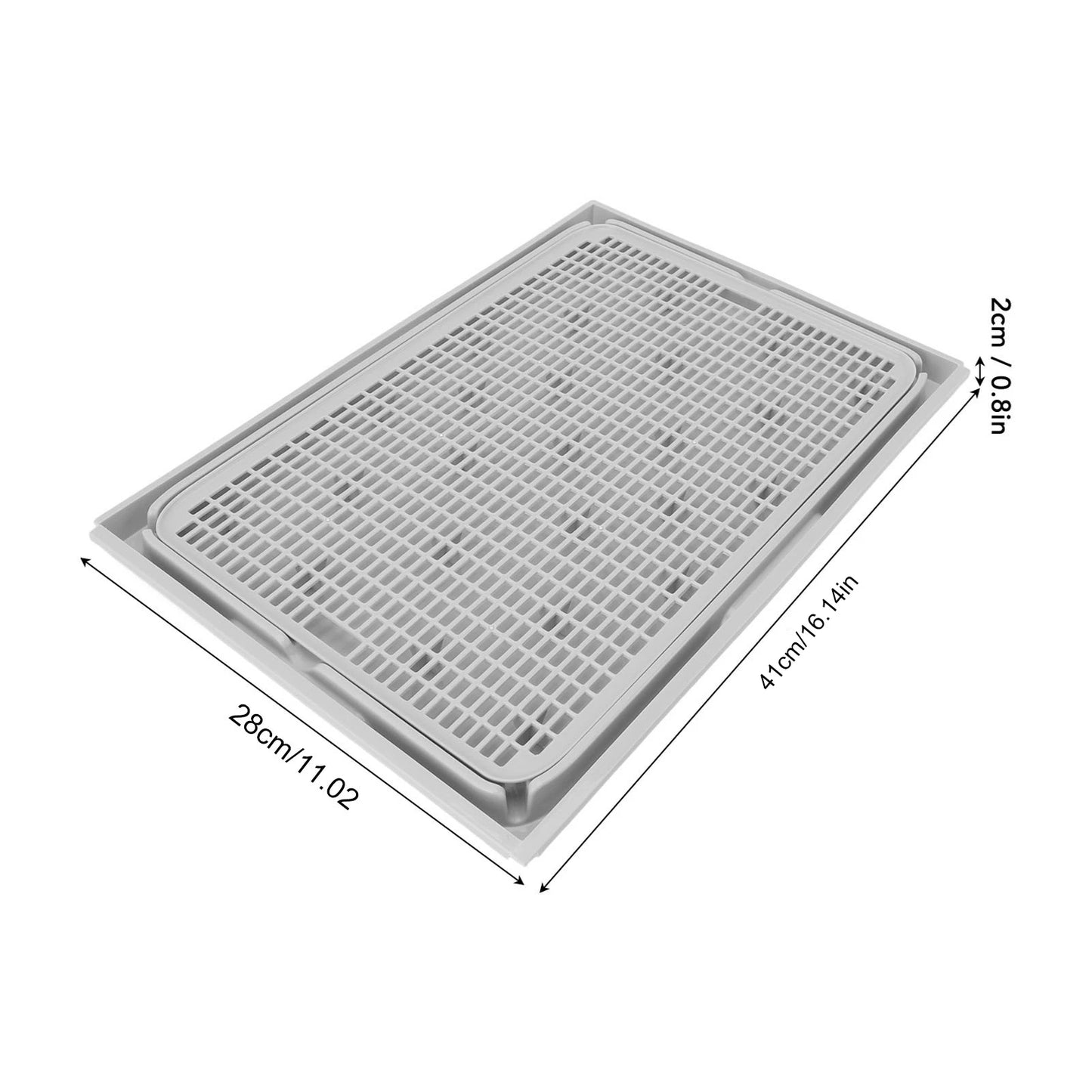 Cat Litter Trapping Mat – Spacious Double-Layer Washable Non-Slip Cat Litter Catcher