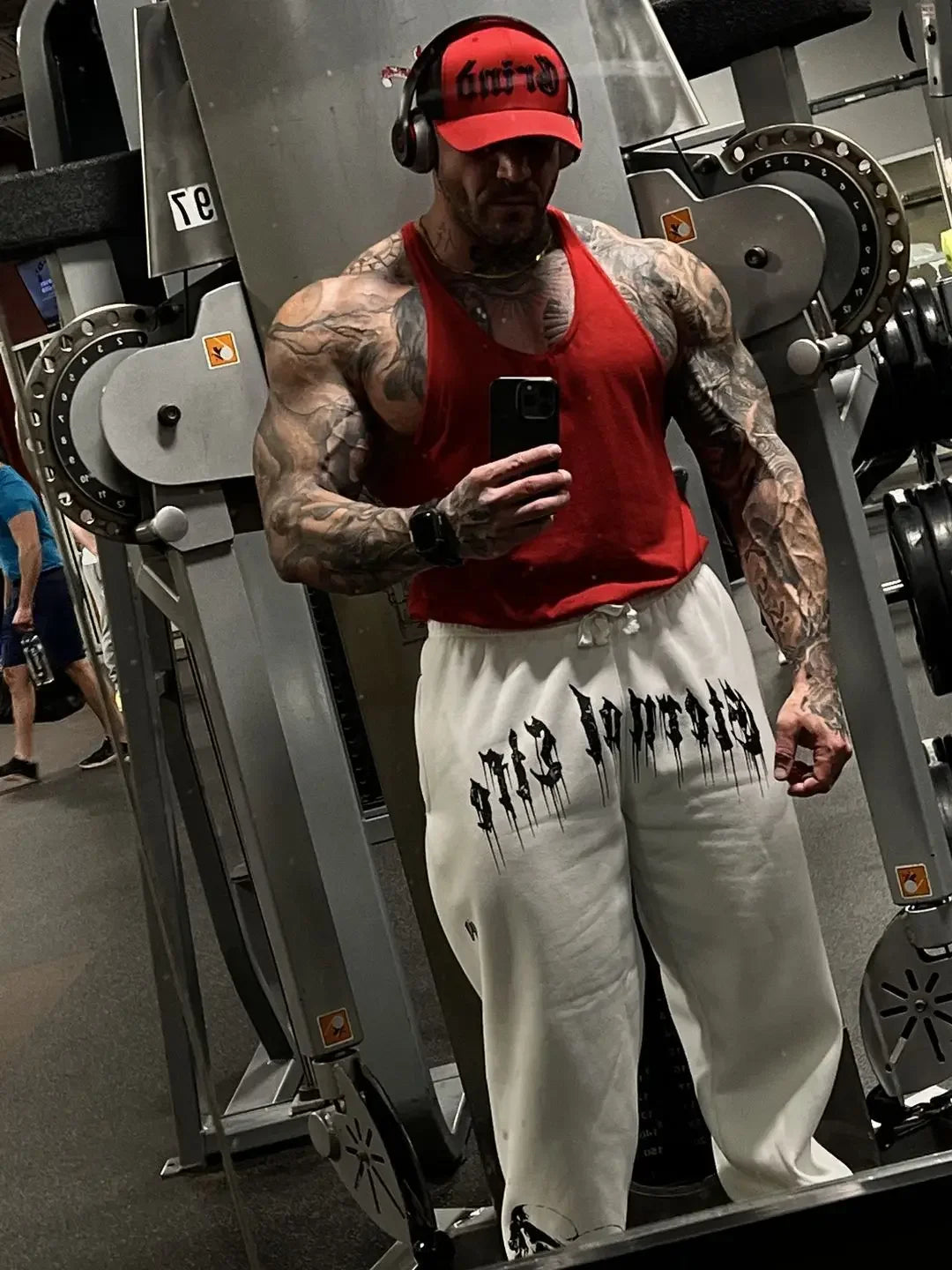 European and American Men's New Year Wear Sports Pants Casual Sports Training Pants