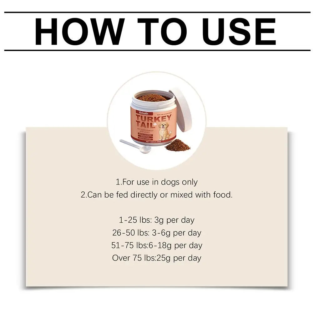 100g Dog Immune Support Powder – Daily Immunity Defense & Wellness Supplement