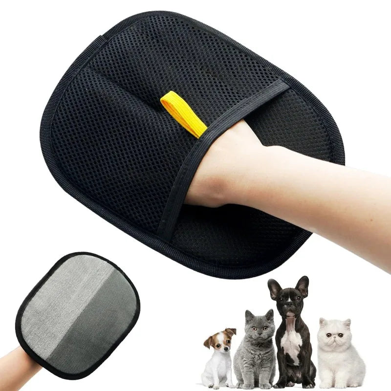 Pet Grooming Glove – Cat & Dog Hair Remover Brush for Grooming, Shedding & Furniture Cleaning