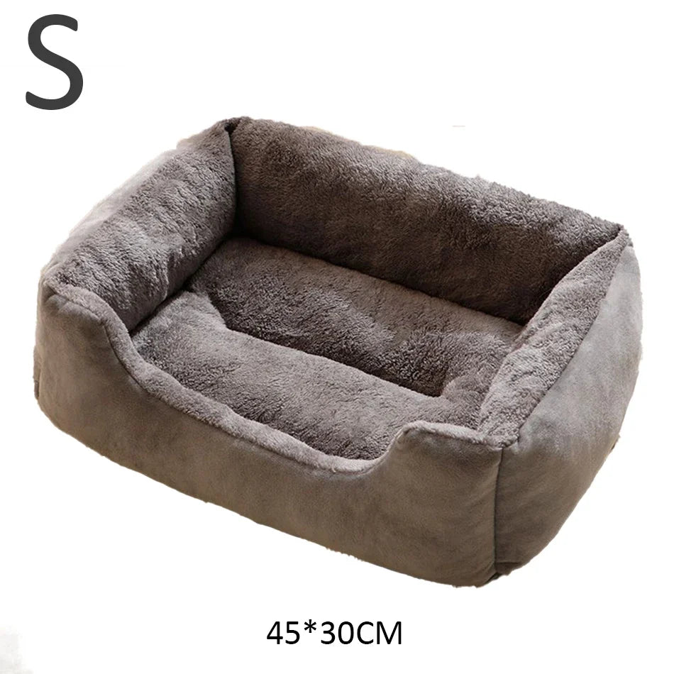 Plush Cat Bed Cushion Basket, Cozy Kitten House & Habitat