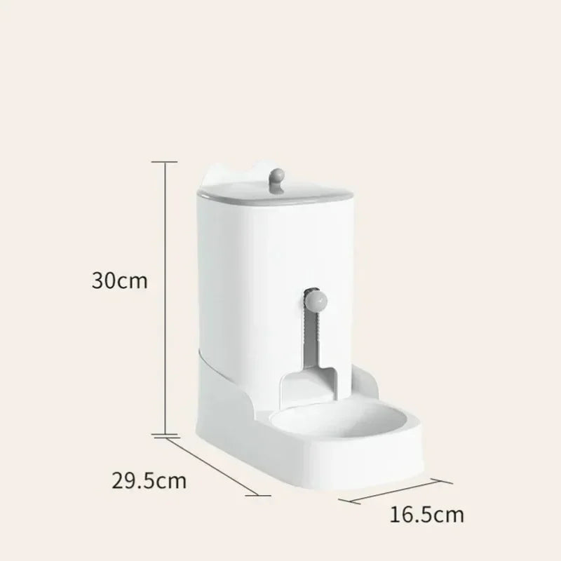 Large Capacity Automatic Pet Water Fountain & Food Feeder