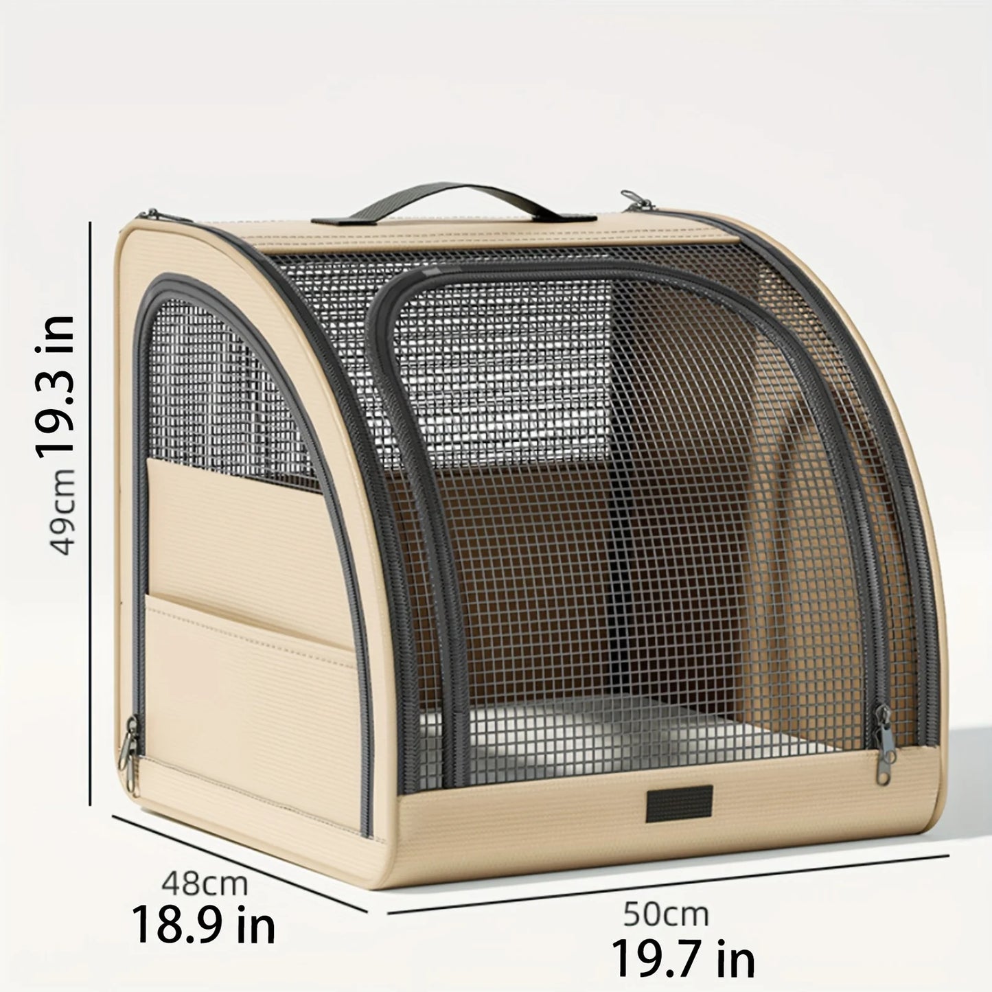 Portable Pet Car Bed, Travel Vehicle Booster Seat for Dogs & Cats