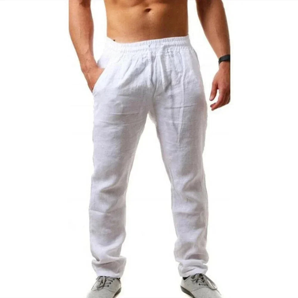 Men's Casual Pants Summer Male Breathable High Quality Trousers Sweatpants
