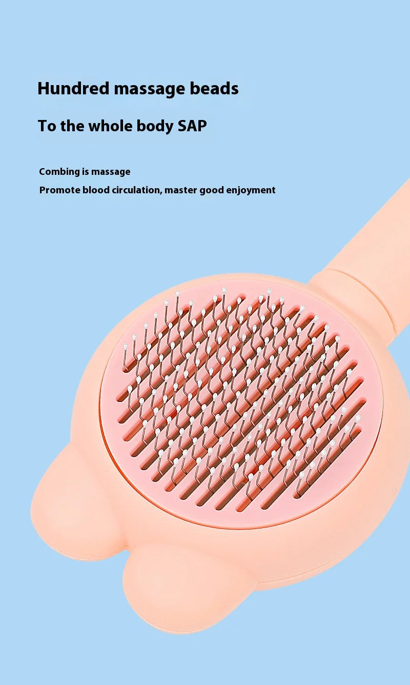 3-Piece Cat Grooming Kit – Cat Nail Clippers, Grooming Brush & Flea Comb Set