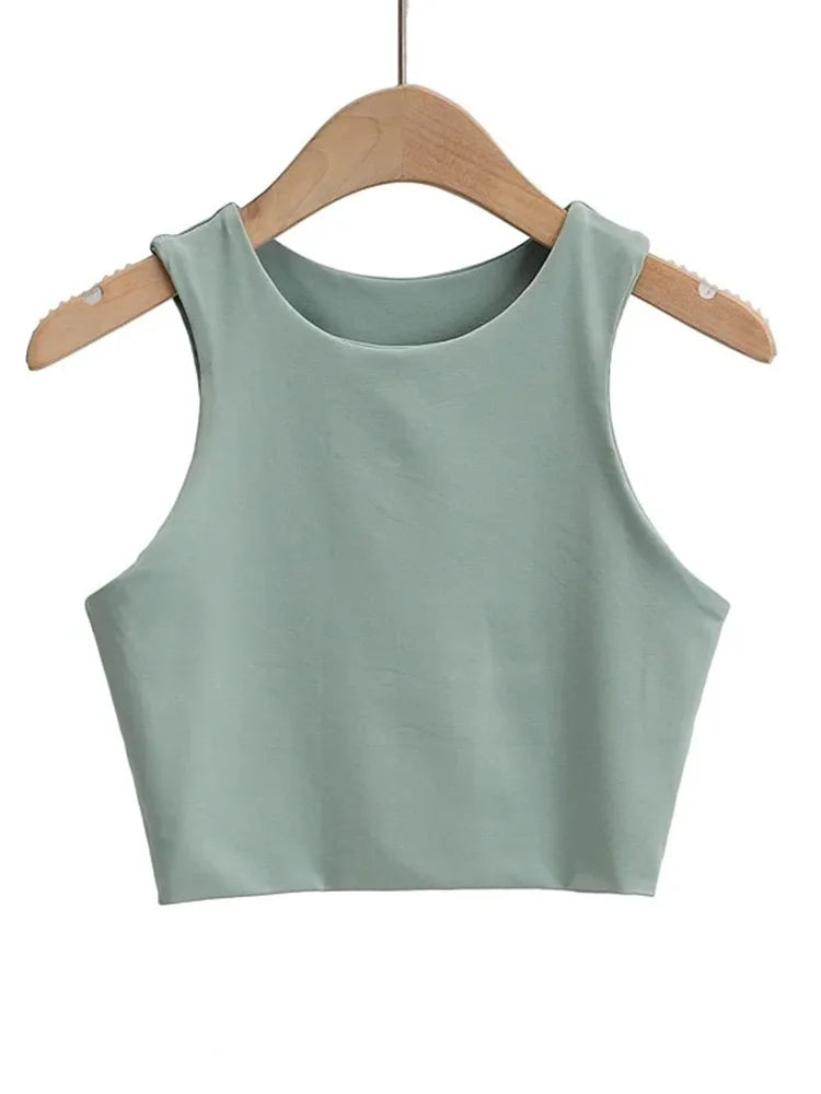 2023 Summer Slim O-Neck Sleeveless Tank Top - 6 Colors, Good Quality for Women