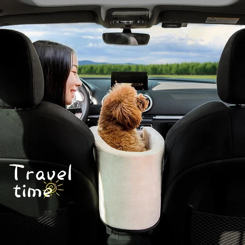 Central Control Dog Car Seat, Portable Small Pet Travel Carrier