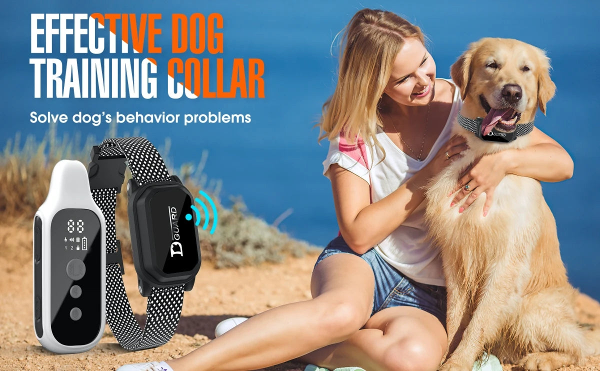 800M Dog Training Collar – Waterproof Rechargeable Remote Trainer with LCD Display