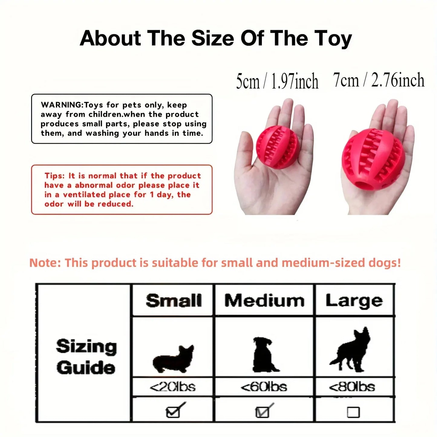 Interactive Treat Dispensing Dog Ball - Nontoxic Teeth Cleaning Chew Toy