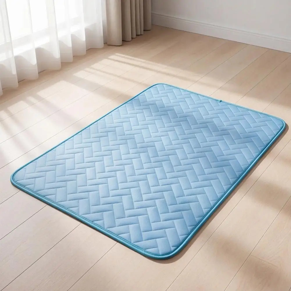 Self-Cooling Dog Mat for Large Dogs, Washable Breathable Ice Silk Bed