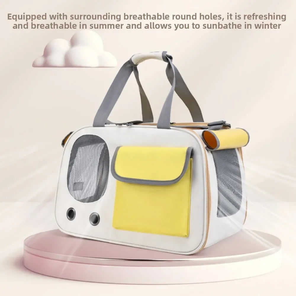 Portable Pet Carrier Bag for Cats & Small Dogs – Lightweight Travel Carrier for Outdoor Adventures
