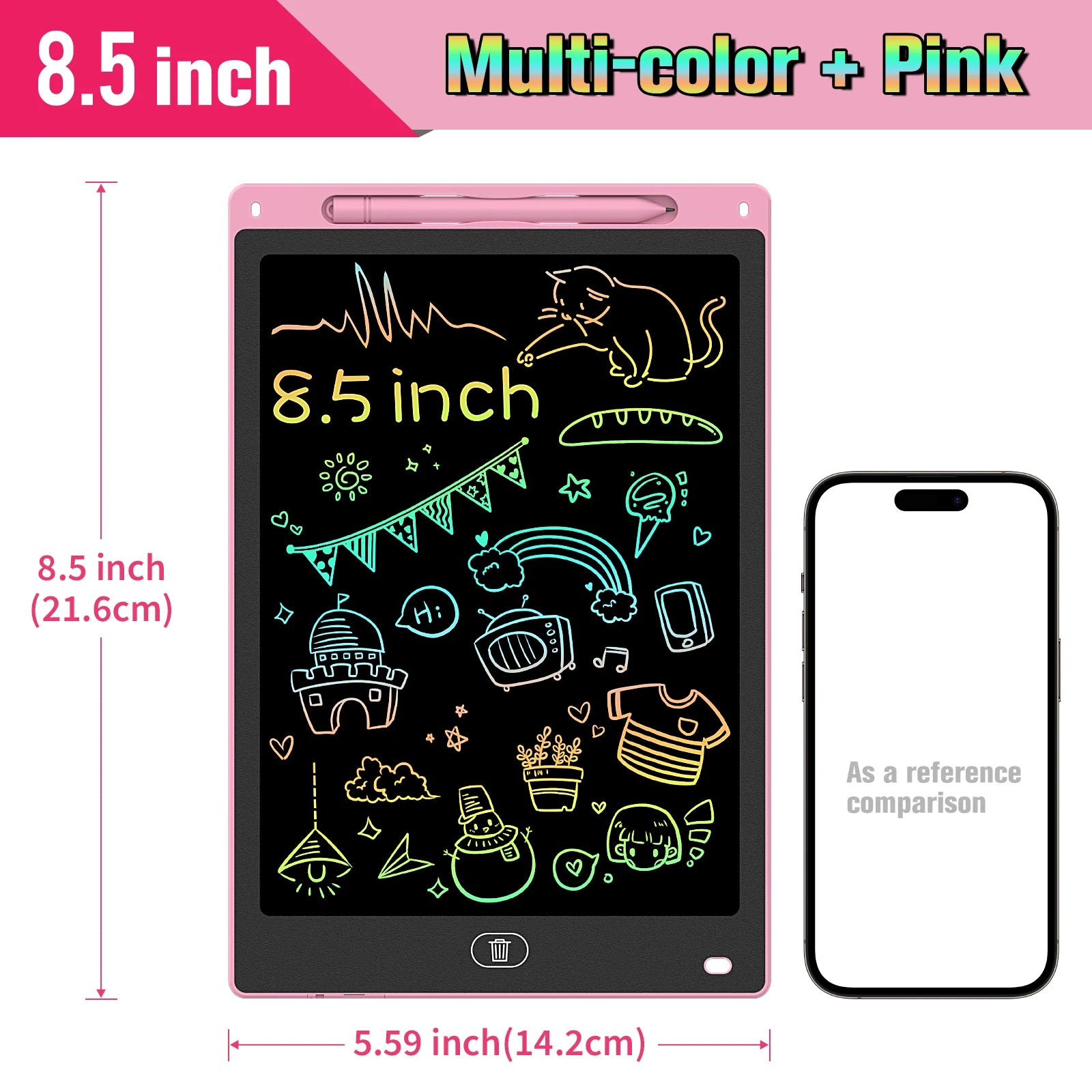 8.5/10/12 Inch LCD Writing Tablet Digital Drawing Tablet Handwriting Pads Portable Electronic Doodle Board for Kids