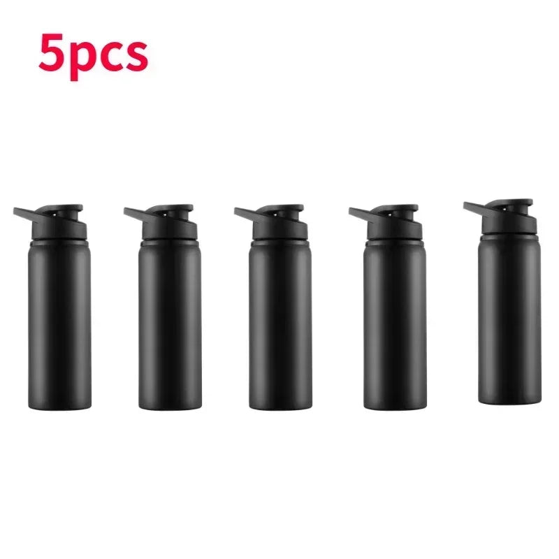 1-15PCS Portable Stainless Steel Bicycle Water Bottle Straight Drinking Outdoors Sports Travel Kettle Metal Water Bottle - PULSE MART