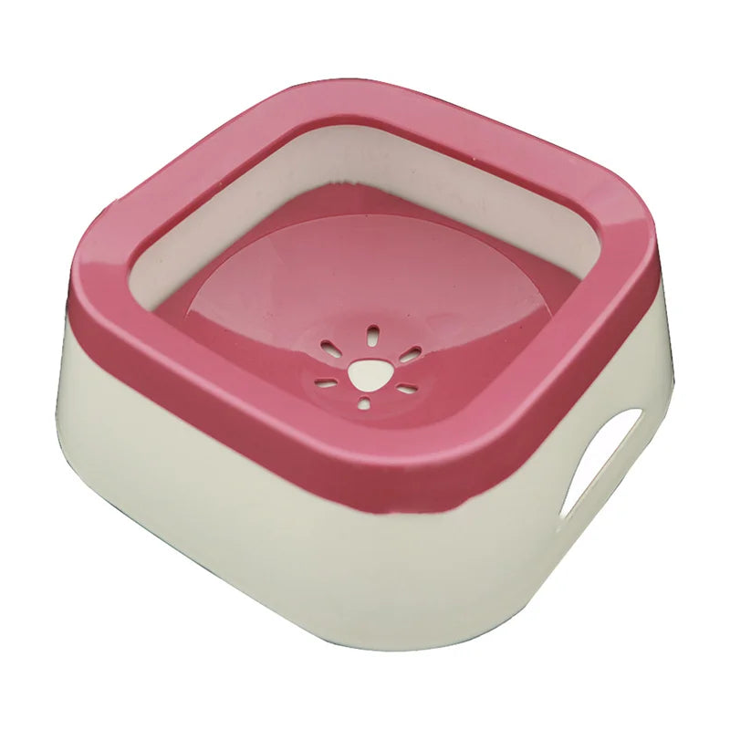 Anti-Splash Floating Dog Water Bowl - 1L No-Spill Large Capacity Drinker