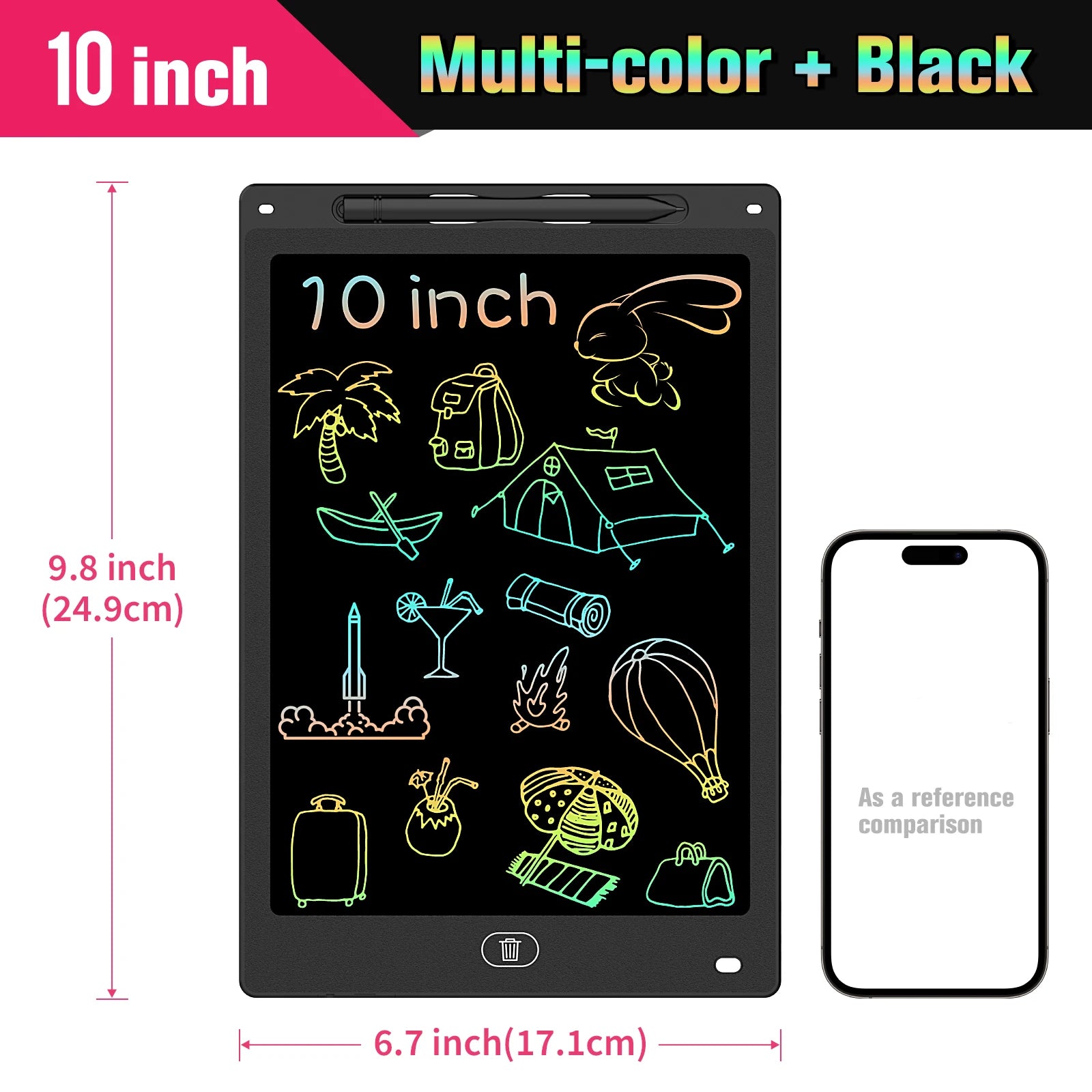 8.5/10/12 Inch LCD Writing Tablet Digital Drawing Tablet Handwriting Pads Portable Electronic Doodle Board for Kids