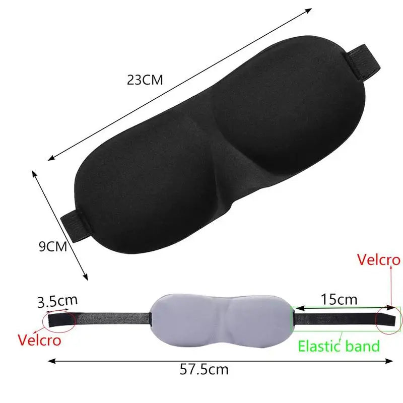 3D Padded Sleep Mask – Light Blocking Soft Eye Mask & Blindfold for Rest - PULSE MART