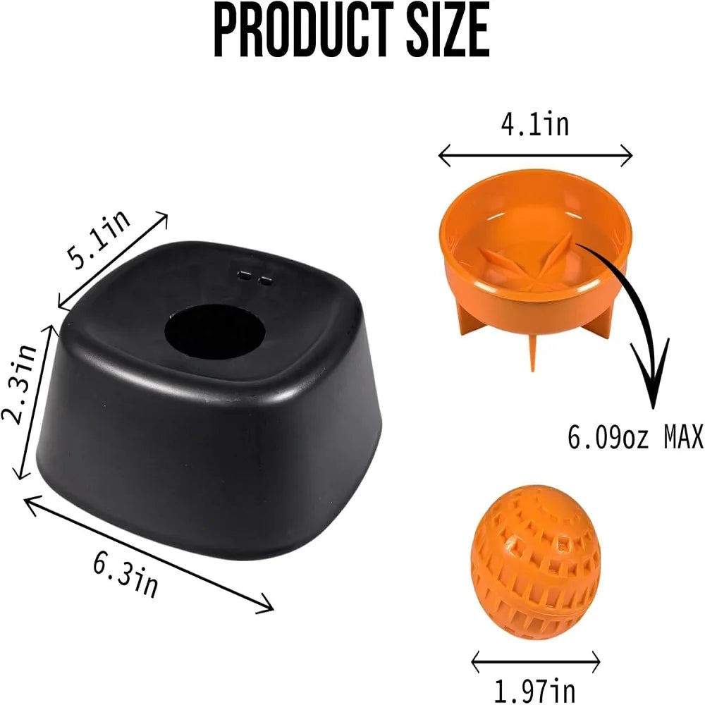 Rolling Ball Liquid Slow Feeder Dog Bowl - Interactive Anti-Slip Lick Toy