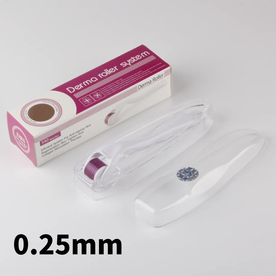 540 Titanium Derma Roller - Hair and Beard Regrowth Tool for Skin Care and Anti-Aging - PULSE MART