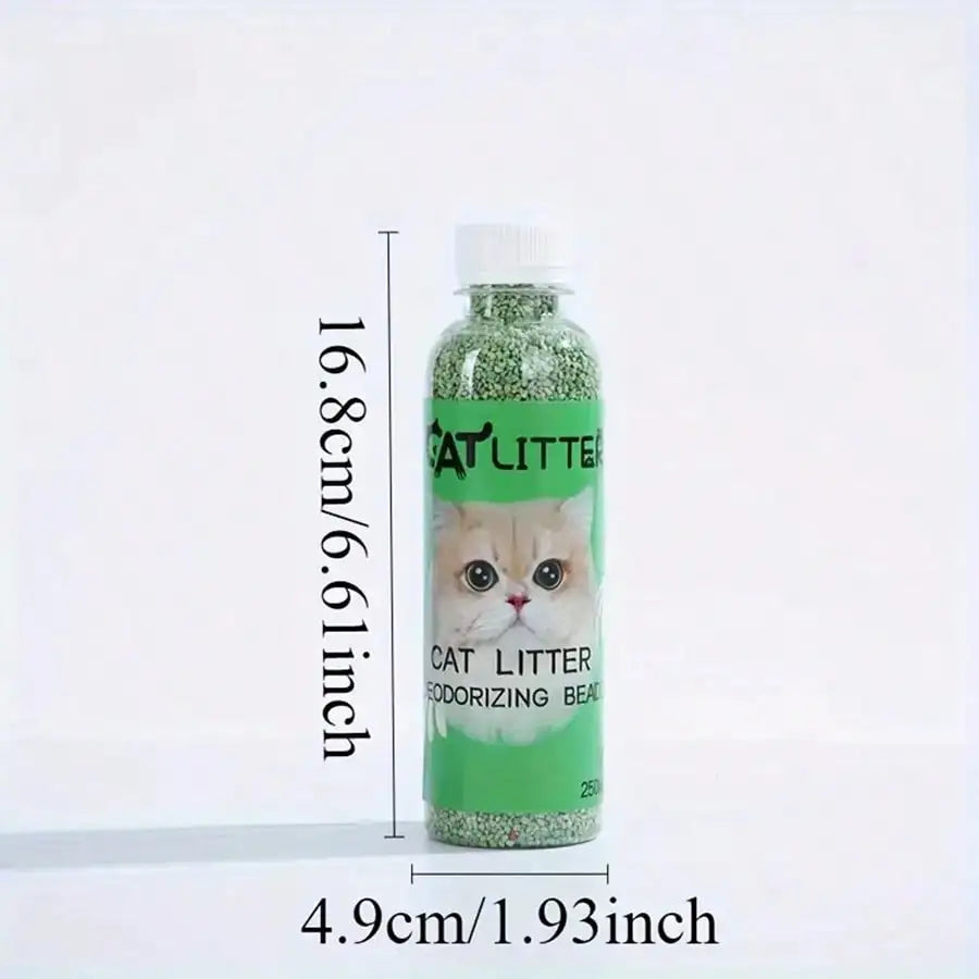 Fresh Scent Cat Litter Deodorizer Beads – Natural Plant-Based Odor Eliminator for Litter Boxes