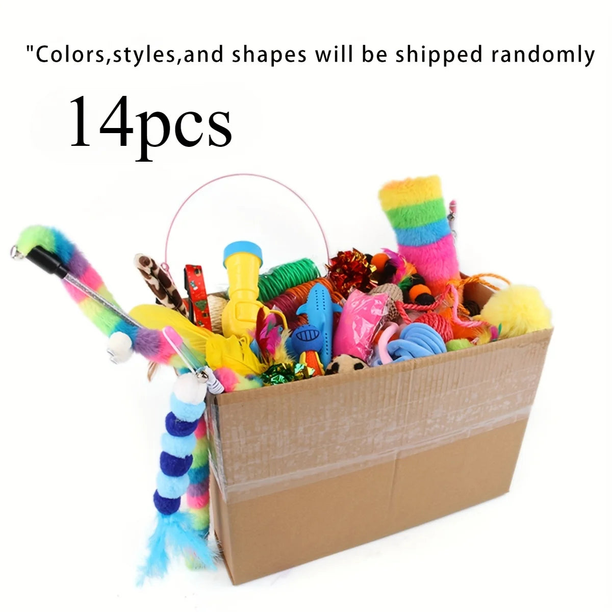 Cat Toys Variety Pack – 14, 28 & 56 Piece Interactive Toy Set for Cats & Kittens