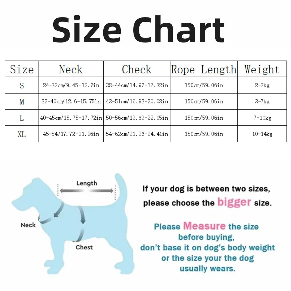 Small Dog Harness and 1.5m Leash Set: Adjustable Step-In Vest