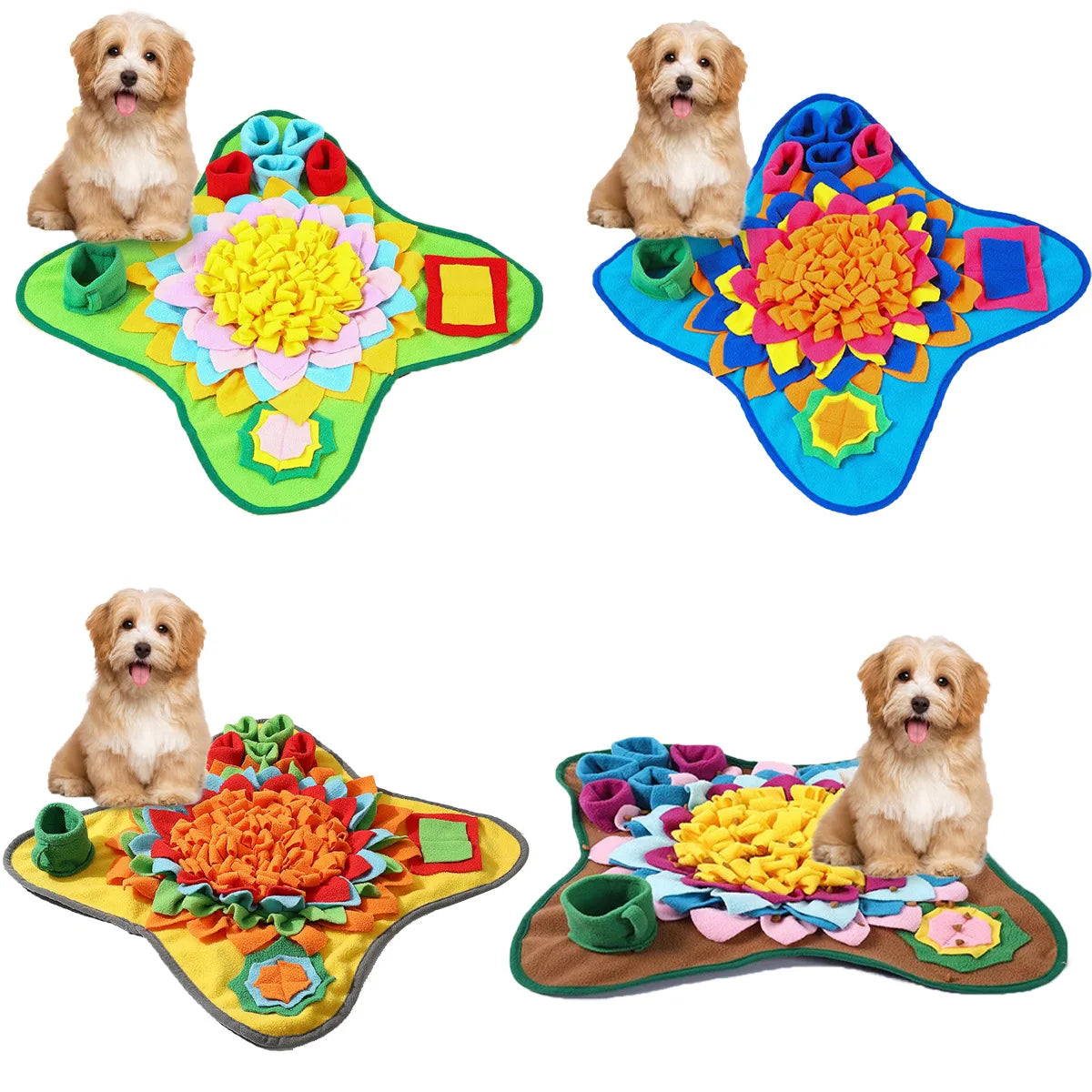 Interactive Dog Snuffle Mat, Mental Enrichment Foraging Puzzle