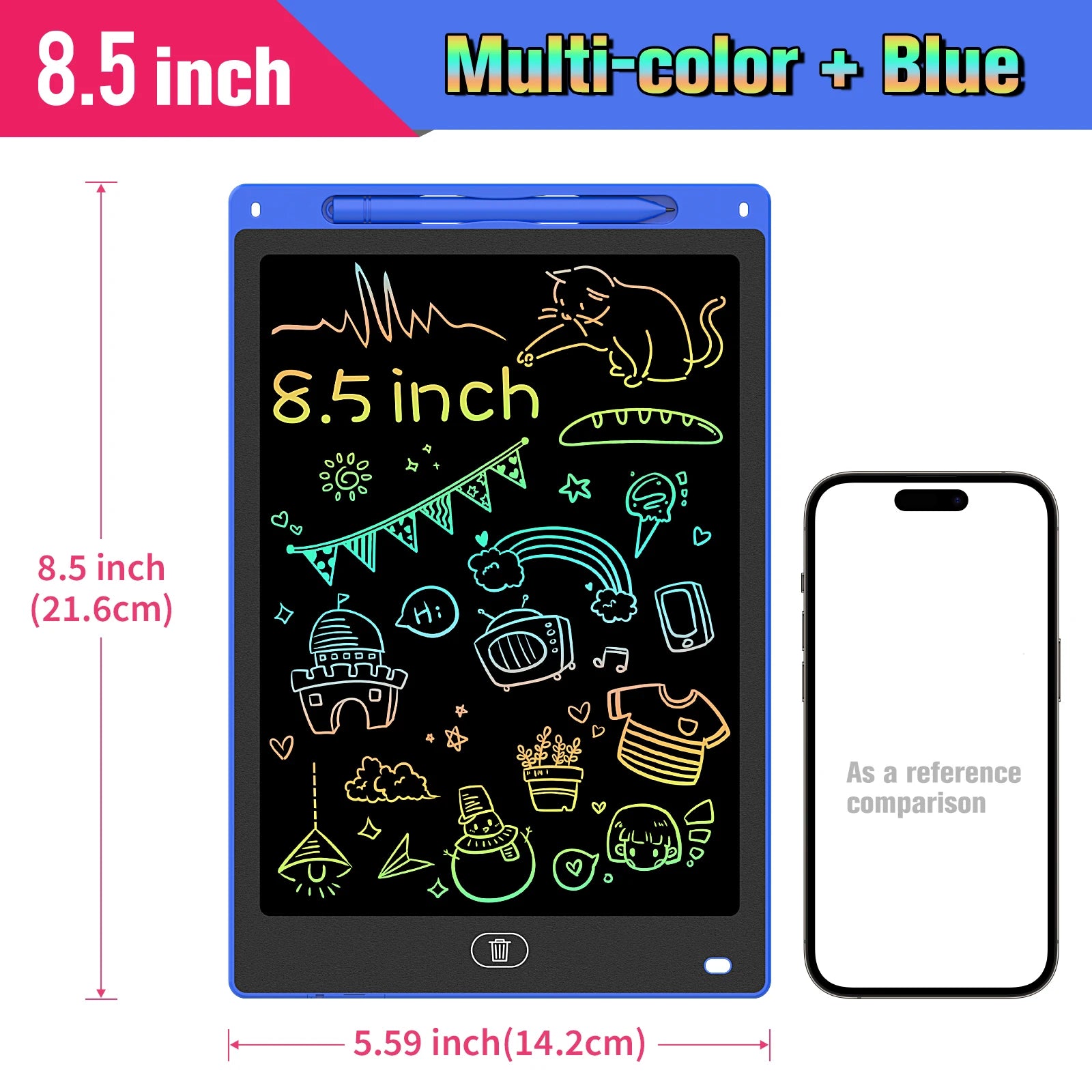 8.5/10/12 Inch LCD Writing Tablet Digital Drawing Tablet Handwriting Pads Portable Electronic Doodle Board for Kids