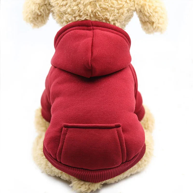 Cozy Fleece Dog Hoodie - Warm Winter Coat for Small & Large Breeds