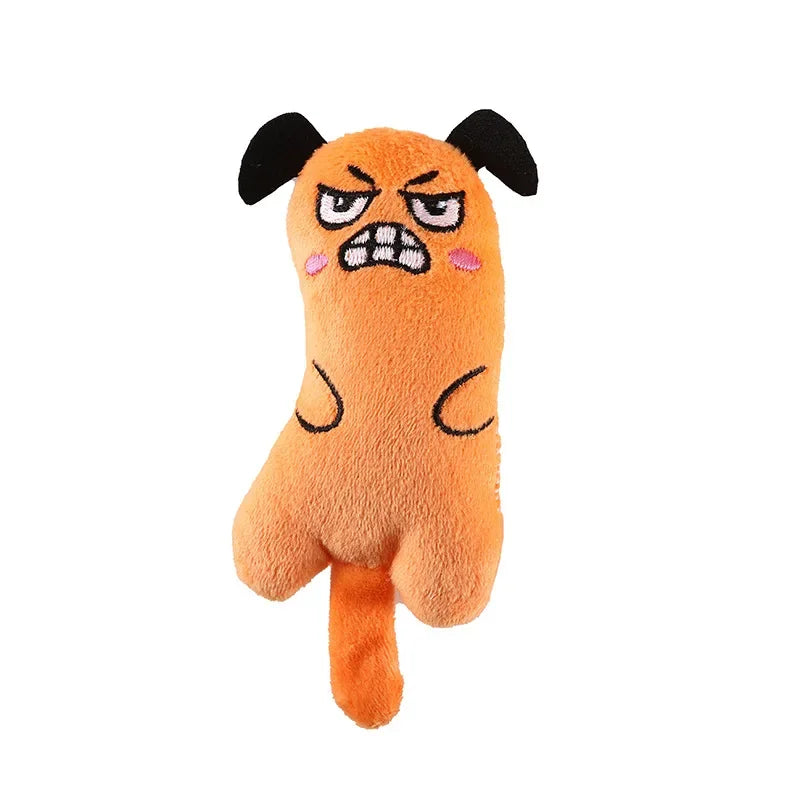 Cute Catnip Plush Cat Toy – Interactive Squeaky Chew & Teething Toy for Cats and Kittens