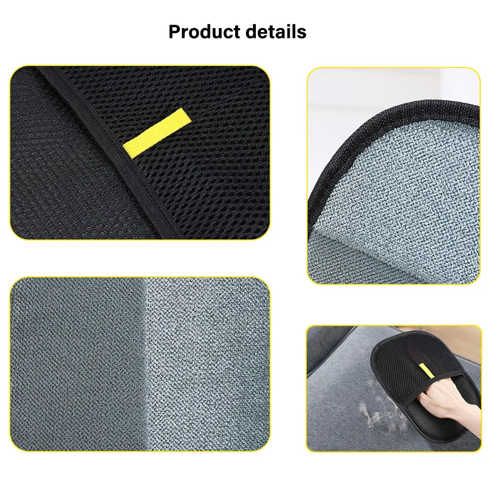 Pet Grooming Gloves – Hair Remover Brush for Cats, Dogs, Furniture & Clothes