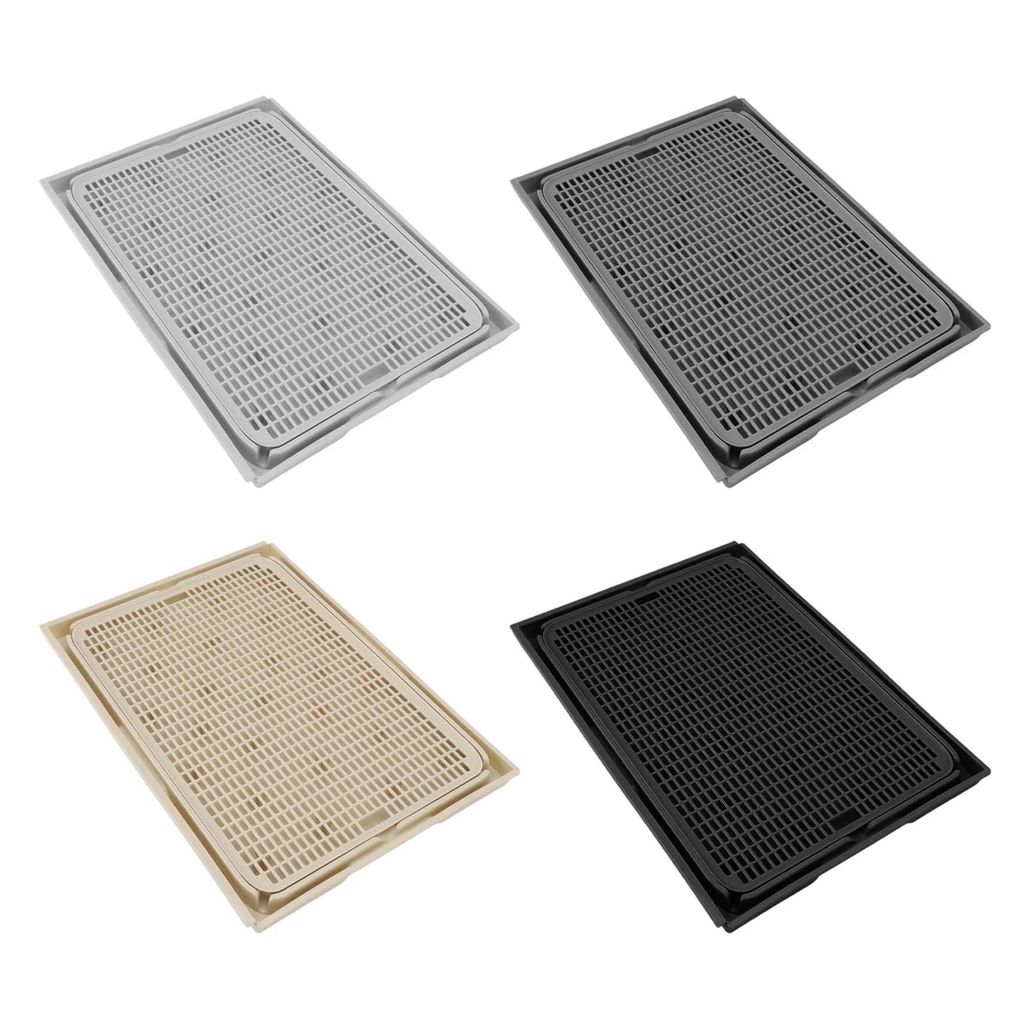 Cat Litter Trapping Mat – Spacious Double-Layer Washable Non-Slip Litter Catcher