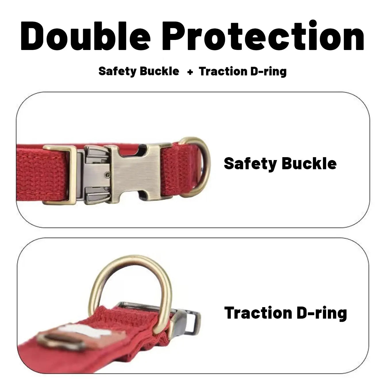 Anti-Lost Reflective Dog Collar - Outdoor Heavy Duty Pet Neckband