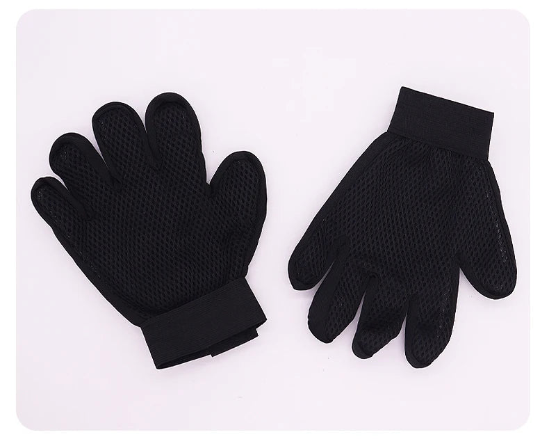 Pet Grooming Glove – Cat & Dog Deshedding Brush for Hair Removal, Bathing & Massage