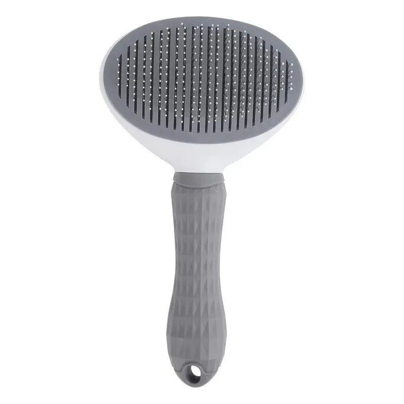 Self-Cleaning Pet Grooming Brush – Cat & Dog Deshedding Hair Remover Brush