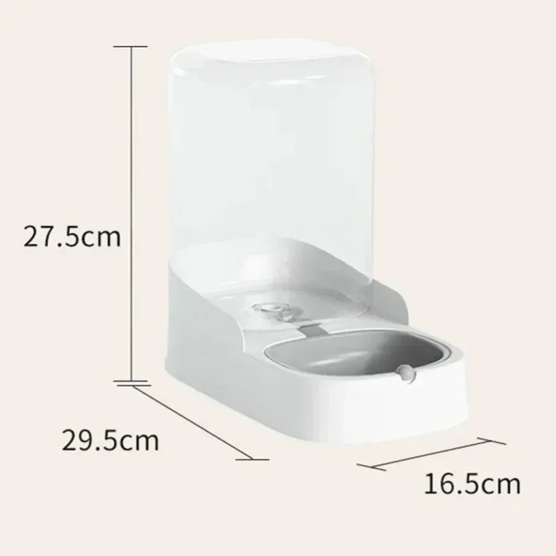Large Capacity Automatic Pet Water Fountain & Food Feeder