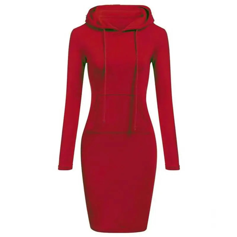 Ladies Dress Autumn Women Hooded  Sweatshirts