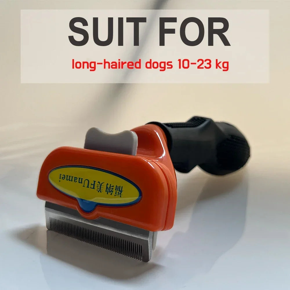 Dual-Sided Pet Dematting Comb - Anti-Lice Knot Remover for Dogs & Cats