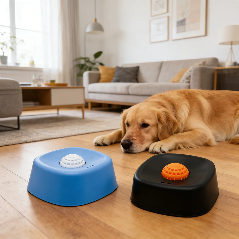 Rolling Ball Liquid Slow Feeder Dog Bowl - Interactive Anti-Slip Lick Toy