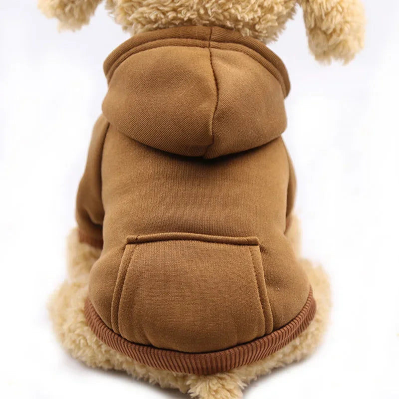 Cozy Fleece Dog Hoodie - Warm Winter Coat for Small & Large Breeds