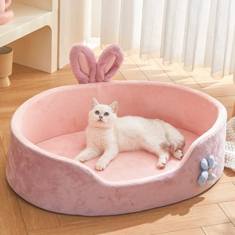 Detachable Washable Pet Bed – Soft Cushion for Cats & Dogs