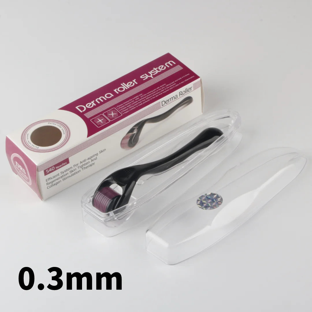 540 Titanium Derma Roller - Hair and Beard Regrowth Tool for Skin Care and Anti-Aging - PULSE MART