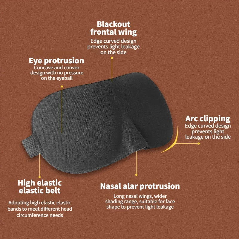 3D Contoured Eye Mask for Sleeping - PULSE MART