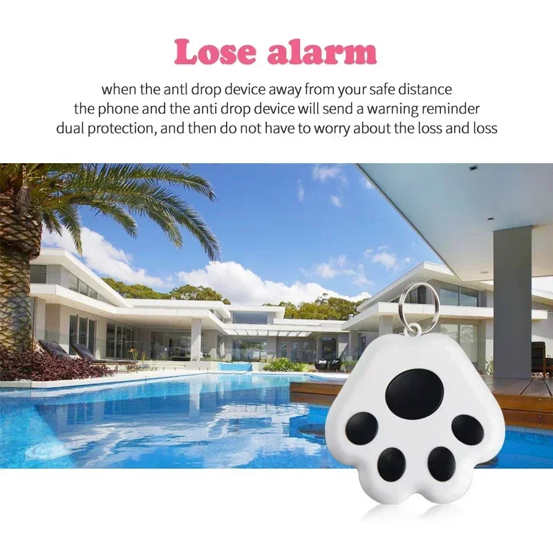 Dog Paw Mini GPS Tracker – Smart Anti-Lost Pet Locator for Dogs & Cats
