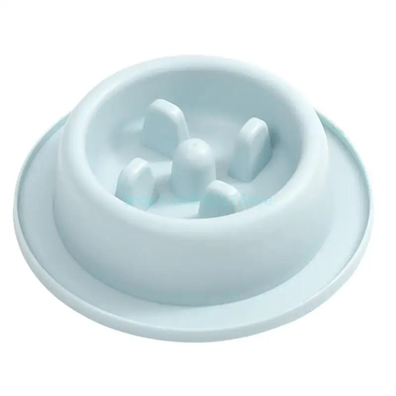 Bloat-Stop Slow Feeder Dog Bowl - Non-Slip Fun Round Eating Dish