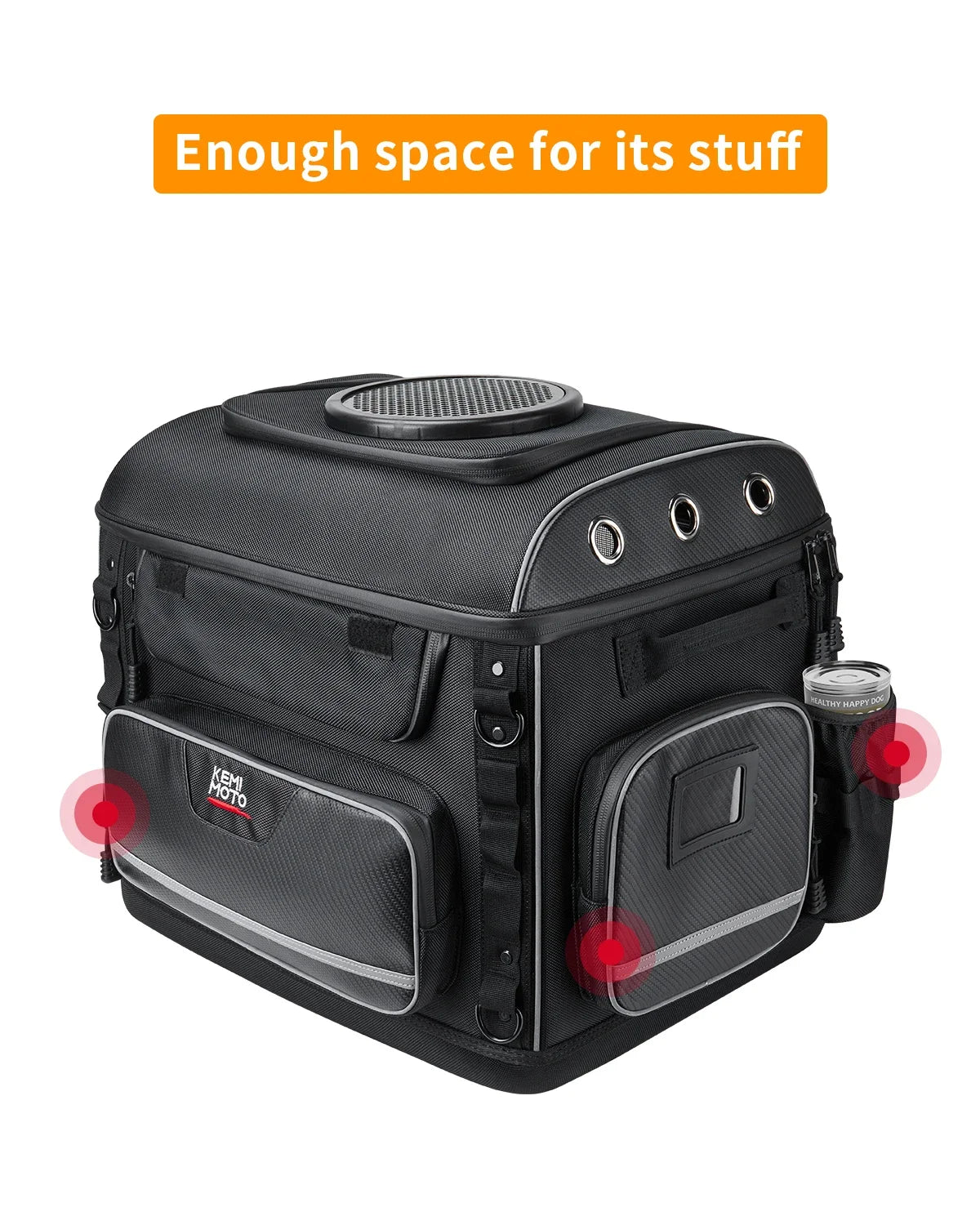 Motorcycle Pet Carrier Bag – Dog & Cat Carrier for Harley Touring, Street Glide, Road King & Trike Models